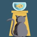 cat and fish